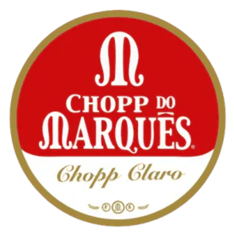 Logomarca do chopp Marquês, pilsen puro malte de José Bonifácio